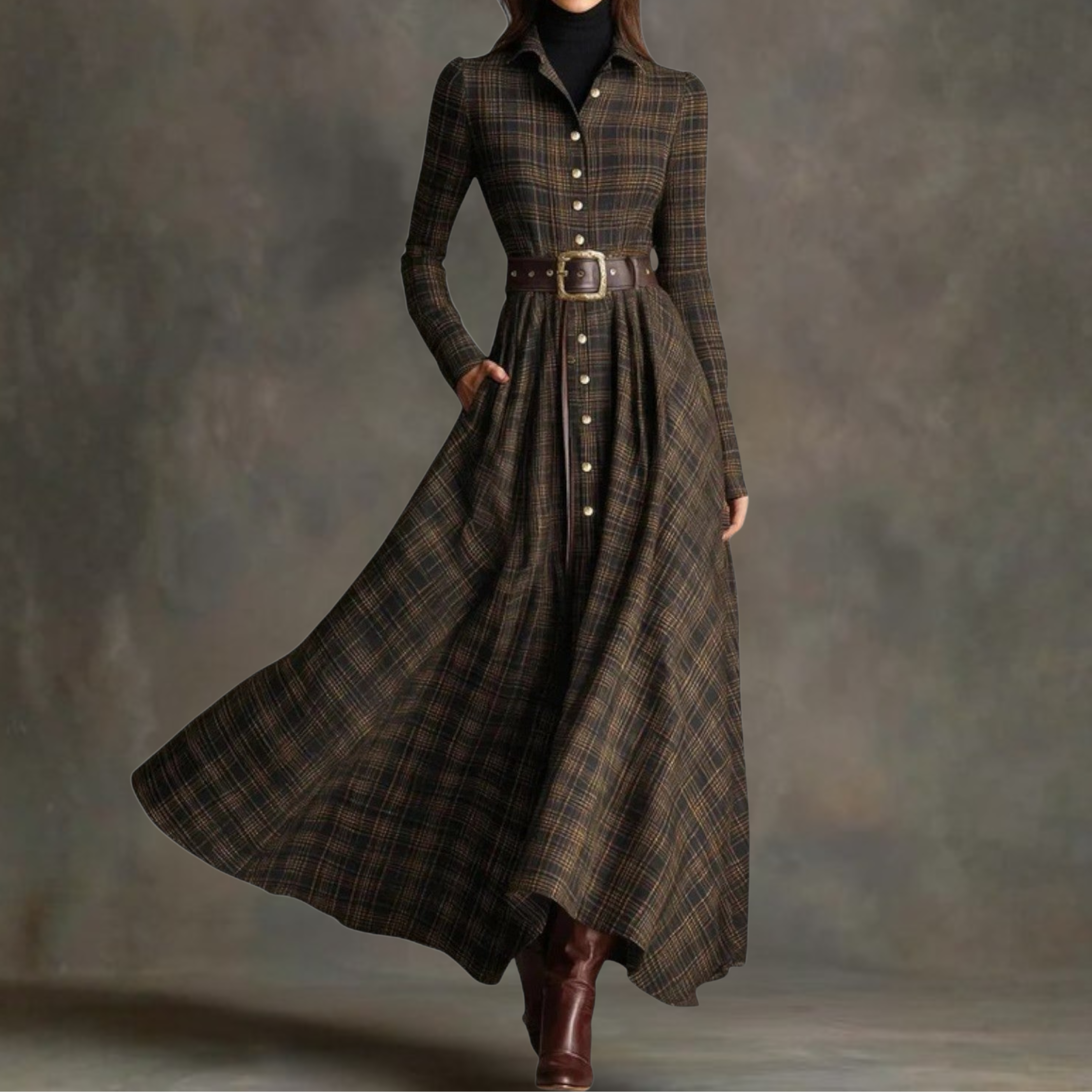 Sara™ | Vintage Maxi Kleita