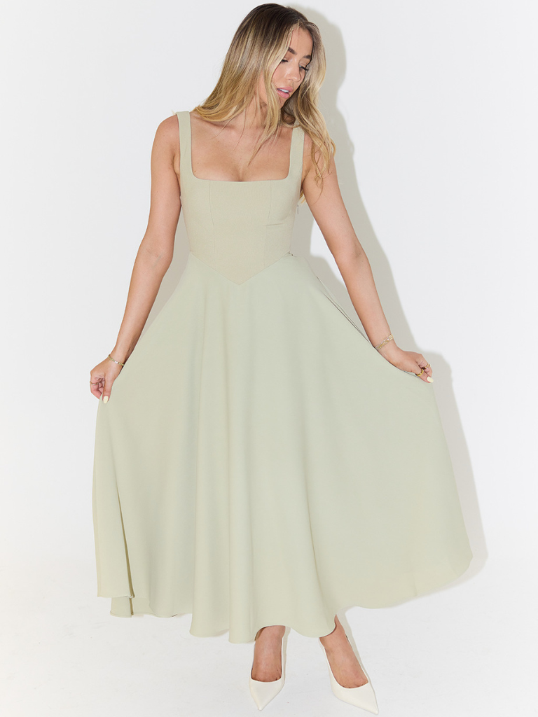 Fioren™ | Eleganta Midi Kleita