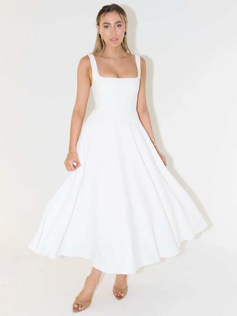 Fioren™ | Eleganta Midi Kleita