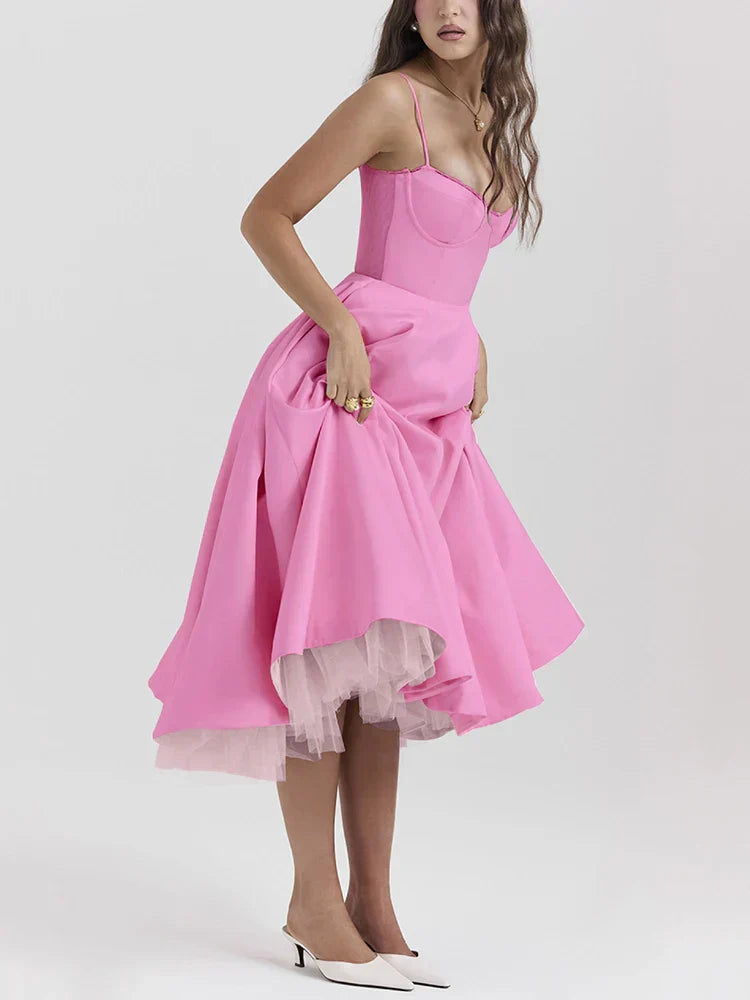 Camyra™ | Eleganta Midi Kleita