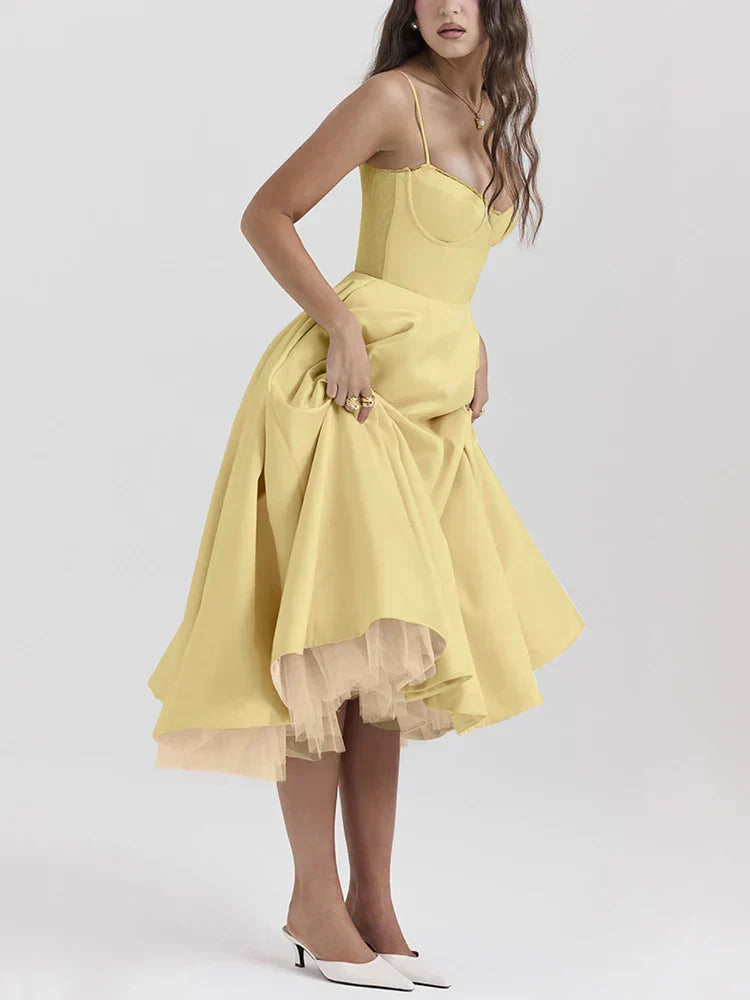 Camyra™ | Eleganta Midi Kleita