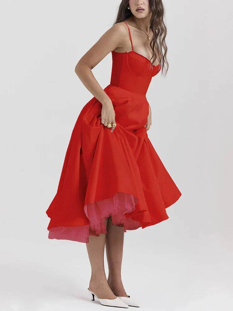 Camyra™ | Eleganta Midi Kleita