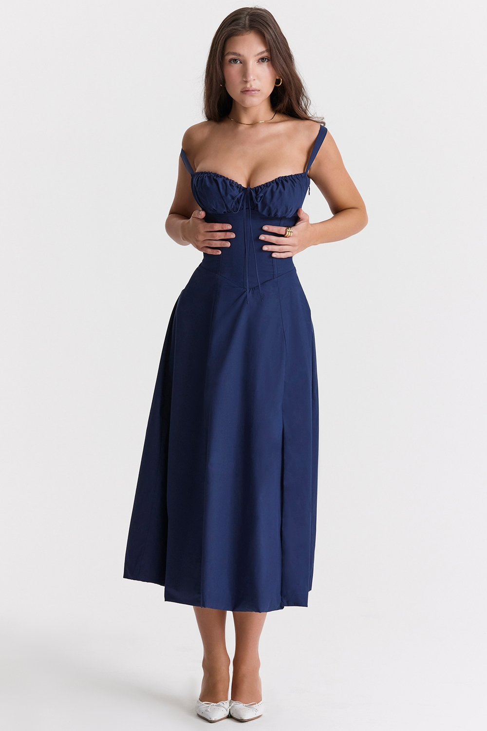 Vivienne™ | Romantiska Midi Kleita ar Korseti