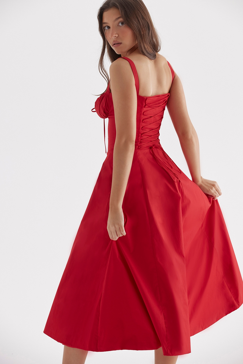 Vivienne™ | Romantiska Midi Kleita ar Korseti