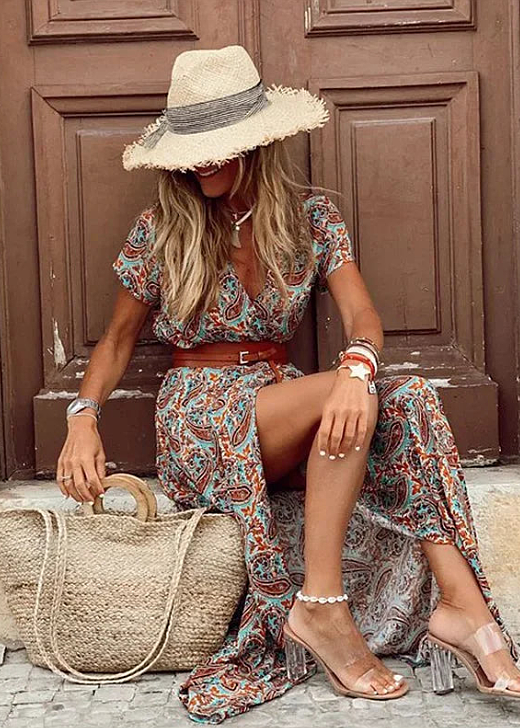 Sybella – Viegls boho maxi kleita