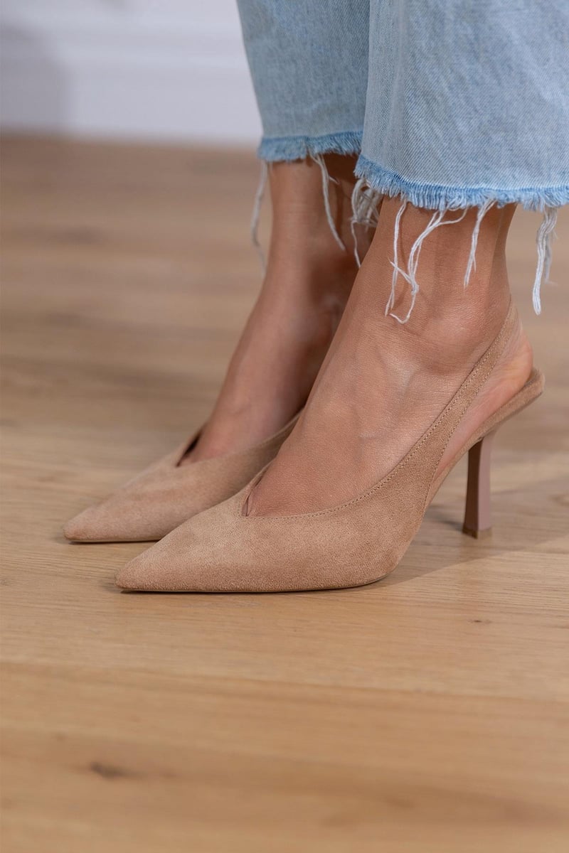 Marlena™ | Dekolte Slingback Nude