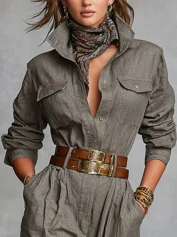 Megan | Linu-kokvilnas kombinezons