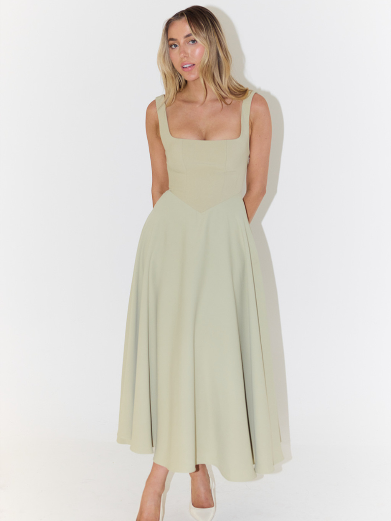 Fioren™ | Eleganta Midi Kleita