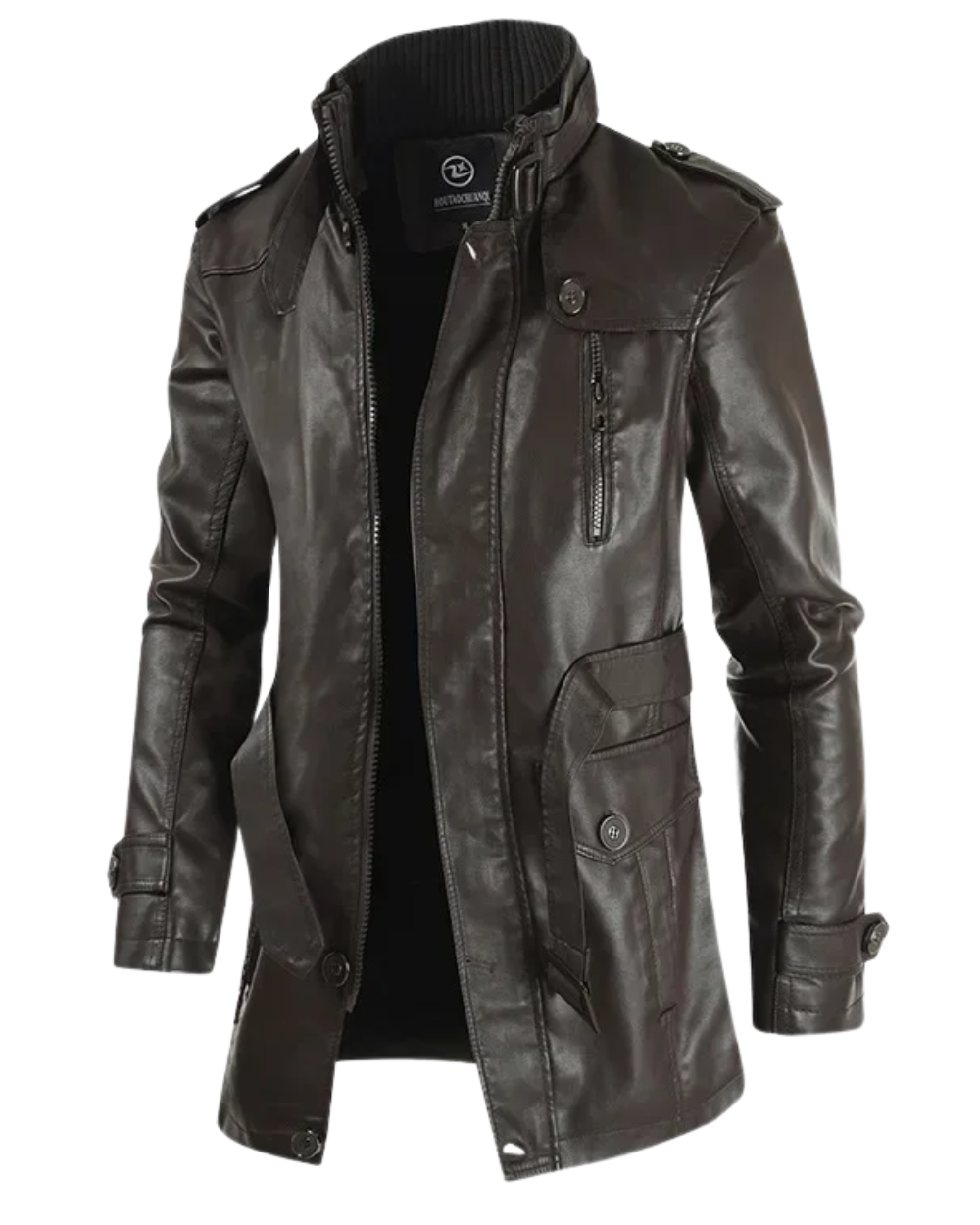 Elegants garais ādas motokrekls