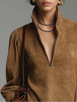 Florence | Zīda augstais kakls Mini kleita