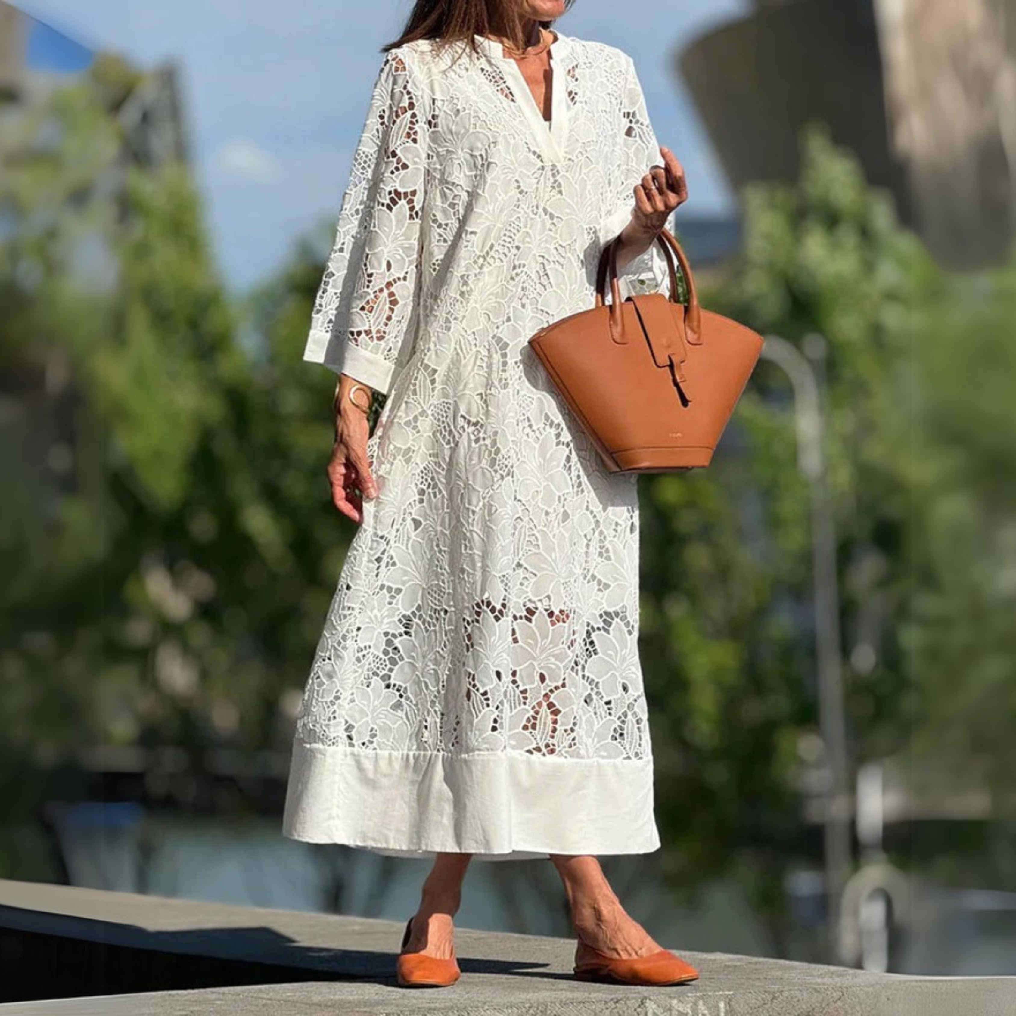 Juliette™ | Eleganta vasaras kleita no kokvilnas