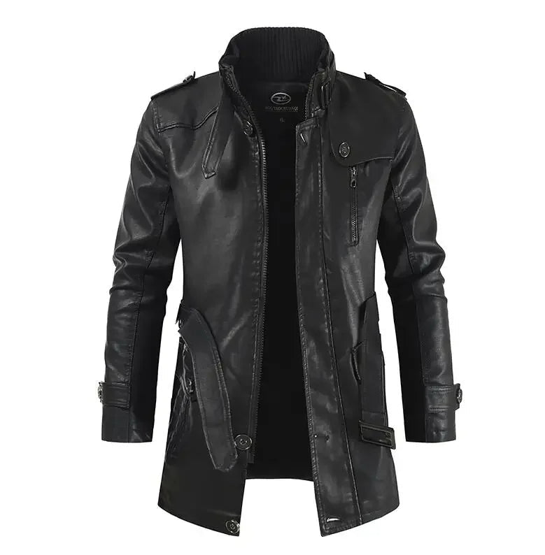 Elegants garais ādas motokrekls