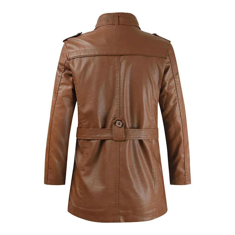 Elegants garais ādas motokrekls