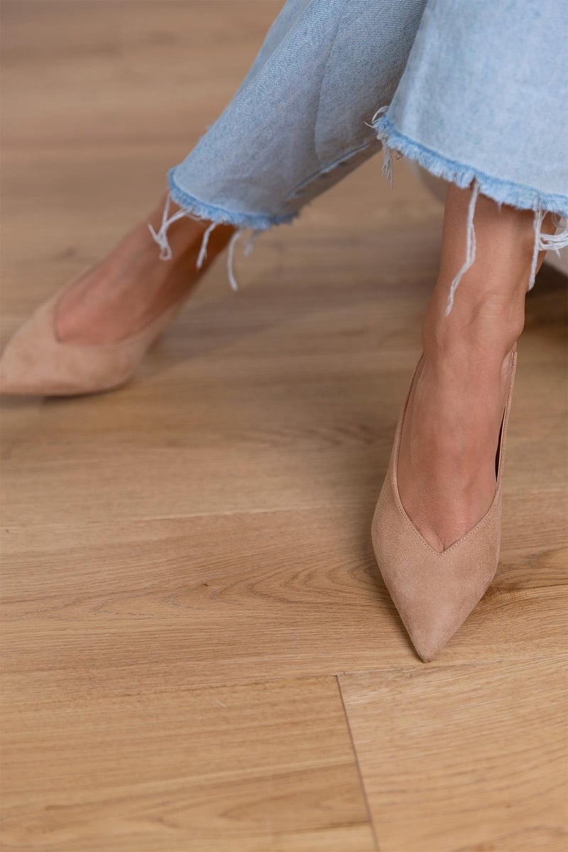 Marlena™ | Dekolte Slingback Nude